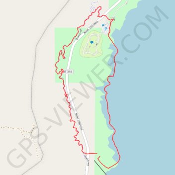 Quail Creek bike trail and beach trail, distance, elevation, map, profile, GPS track