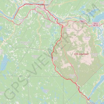 Upper Kingsclear - Carters Point trail, distance, elevation, map, profile, GPS track