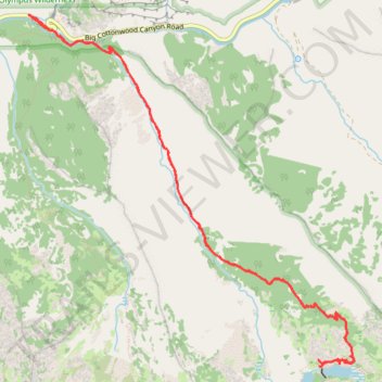 Lake Blanche Trail trail, distance, elevation, map, profile, GPS track