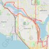 More biking around Seattle trail, distance, elevation, map, profile, GPS track