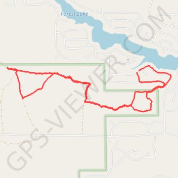 Some trails near Forest Lake, Michigan trail, distance, elevation, map, profile, GPS track