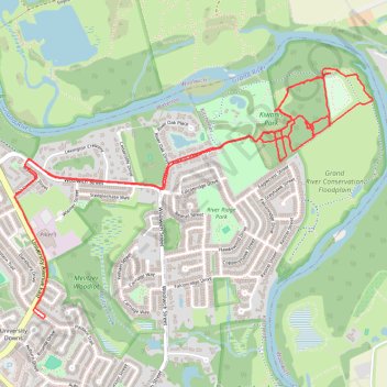 Kiwanis Park trails trail, distance, elevation, map, profile, GPS track