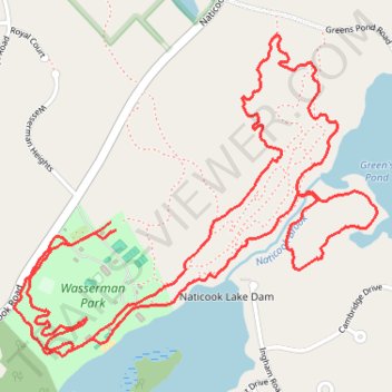 Wasserman Park trail, distance, elevation, map, profile, GPS track