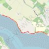 England Coast Path Westwards from Nacton Shore trail, distance, elevation, map, profile, GPS track