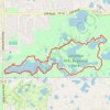 Lebanon Hills Loop via Voyageur Trek in Lebanon Hills Regional Park trail, distance, elevation, map, profile, GPS track