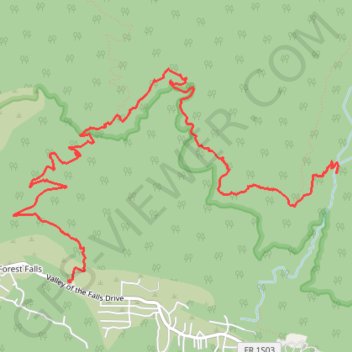 Dobbs Cabin trail, distance, elevation, map, profile, GPS track