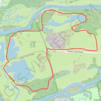 Snyder's Flats Loop trail, distance, elevation, map, profile, GPS track