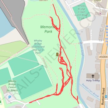 Memorial Park trail, distance, elevation, map, profile, GPS track