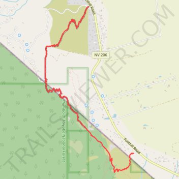 Fay-Luther-Jobs Peak Ranch Trail trail, distance, elevation, map, profile, GPS track