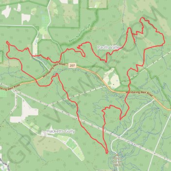 Kalamunda Circuit trail, distance, elevation, map, profile, GPS track