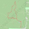 Wilderness Hike via South Crest Trail, Travertine Falls, Faulty Trail and Upper Faulty Loop in Cibola National Forest trail, distance, elevation, map, profile, GPS track