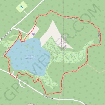 Shaggers Loop trail, distance, elevation, map, profile, GPS track