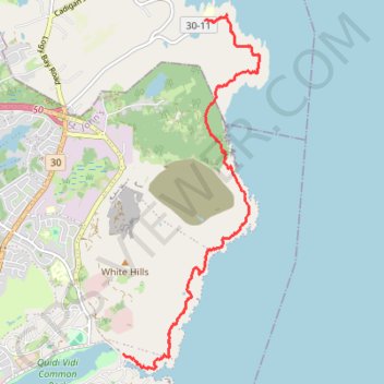 East Coast Trail - Sugarloaf Path trail, distance, elevation, map, profile, GPS track