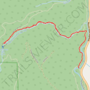 Tamanawas Falls Trail in Mount Hood National Forest trail, distance, elevation, map, profile, GPS track