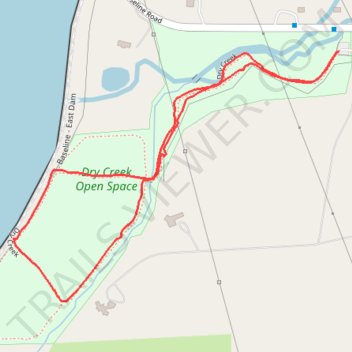 Dry Creek trail loop trail, distance, elevation, map, profile, GPS track