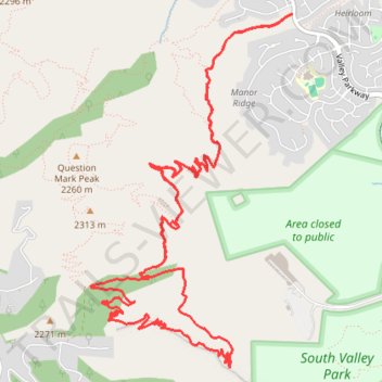 Wildcat loop trail trail, distance, elevation, map, profile, GPS track