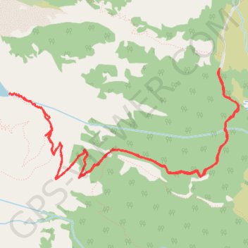 Delta Lake from Lupine Meadows trail, distance, elevation, map, profile, GPS track