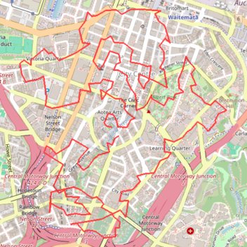 Shiny Party - Auckland - GPX Route trail, distance, elevation, map, profile, GPS track