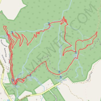 Warrie Circuit - Springbrook National Park trail, distance, elevation, map, profile, GPS track
