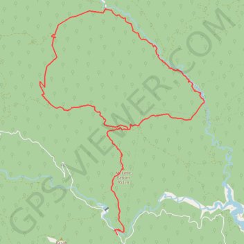 Upper Thomson Loop trail, distance, elevation, map, profile, GPS track