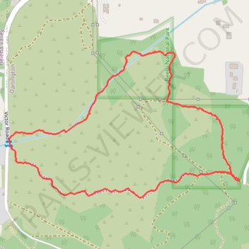 Nyaania Creek Loop Walk Trail trail, distance, elevation, map, profile, GPS track