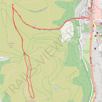 Malvern Hills Walk to Worcestershire Beacon trail, distance, elevation, map, profile, GPS track