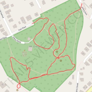 Mount Gilboa trail, distance, elevation, map, profile, GPS track