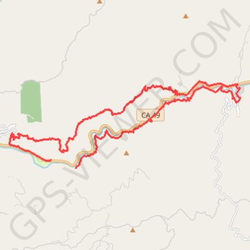 North Yuba River MTB Loop trail, distance, elevation, map, profile, GPS track