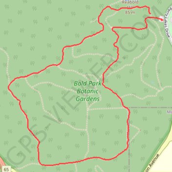 Bold Park - Zamia Track trail, distance, elevation, map, profile, GPS track