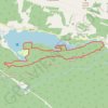 Forest walk along Loch Ard trail, distance, elevation, map, profile, GPS track