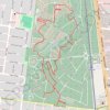 Paths and highways in Fawkner Memorial Park trail, distance, elevation, map, profile, GPS track