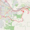Back side of university trail, distance, elevation, map, profile, GPS track