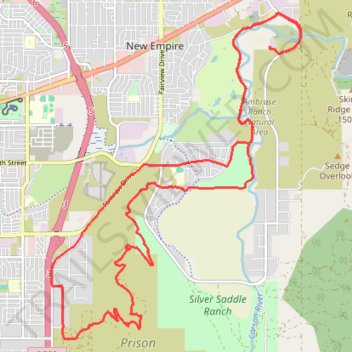 Odyssey and Desert Peach Loop via Riverview Park trail, distance, elevation, map, profile, GPS track