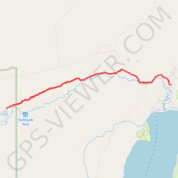 Fishhook Creek Trail in Sawtooth National Recreation Area trail, distance, elevation, map, profile, GPS track
