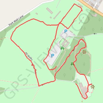 Basildon Park trail, distance, elevation, map, profile, GPS track