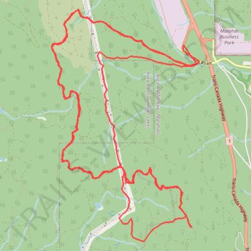 Very nice, but challenging, enduro and trials loop in the Bamberton and Oliphant area trail, distance, elevation, map, profile, GPS track