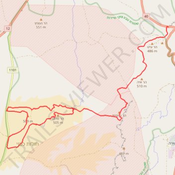 Har Ayt and Kasui Dunes trail, distance, elevation, map, profile, GPS track