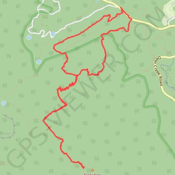 Fletcher Peak via Wildhorse Ridge trail, distance, elevation, map, profile, GPS track