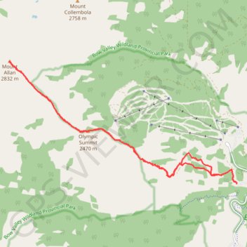 Olympic Summit - Mount Allan trail, distance, elevation, map, profile, GPS track
