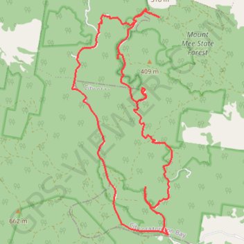 Rocky Hole trail, distance, elevation, map, profile, GPS track