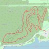 Orange Loop Trail in Shawnee Mission Park trail, distance, elevation, map, profile, GPS track