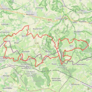 Mh2d 2024 - MTB Zaterdag - 050 km trail, distance, elevation, map, profile, GPS track