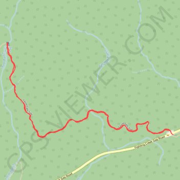 Laurel Falls Trail in Great Smoky Mountains National Park trail, distance, elevation, map, profile, GPS track