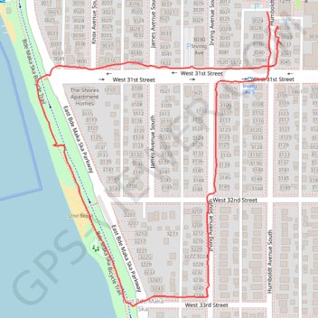 Bde Maka Ska trail, distance, elevation, map, profile, GPS track