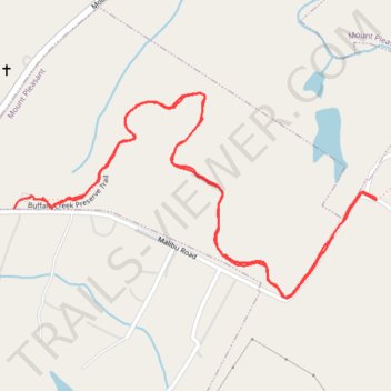 Buffalo Creek Preserve Trail trail, distance, elevation, map, profile, GPS track