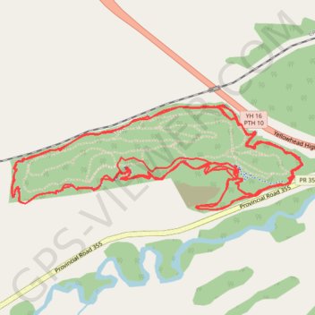 Squirrel Hills trail, distance, elevation, map, profile, GPS track