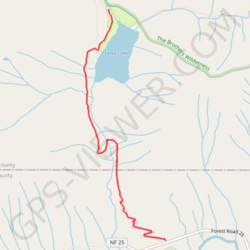Lena Lake Trail in Olympic National Forest trail, distance, elevation, map, profile, GPS track