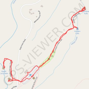 Hanging Rock State Park Waterfalls trail, distance, elevation, map, profile, GPS track