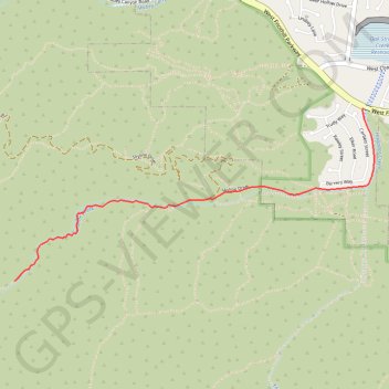 Tin Mine Canyon trail, distance, elevation, map, profile, GPS track