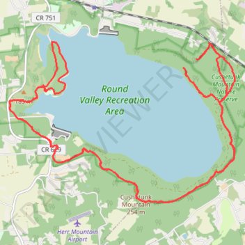 Round Valley Reservoir trail, distance, elevation, map, profile, GPS track